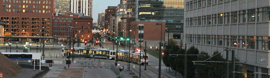 photo of an intersection in Denver Colorado
